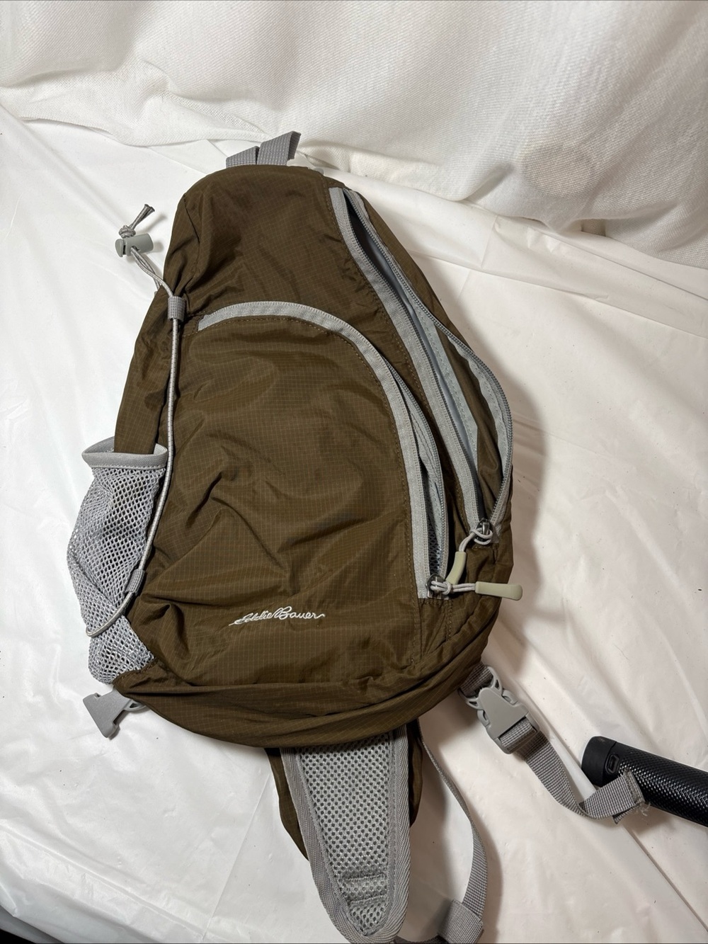 Eddie Bauer Olive/Bone Sling Backpack